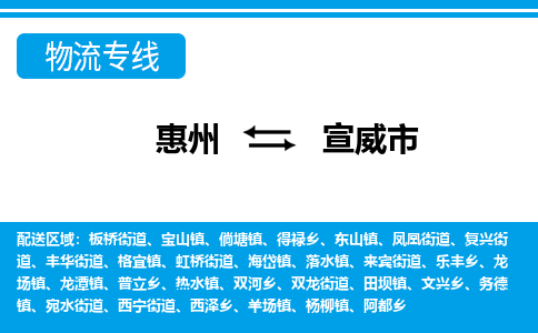 惠州到宣威市物流專線_惠州至宣威市物流公司_惠州到宣威市貨運(yùn)專線